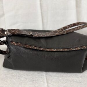 Marco Buggiani shoulder bag with snakeskin straps